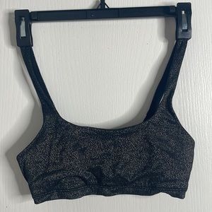 Alo Black Glitter Bra